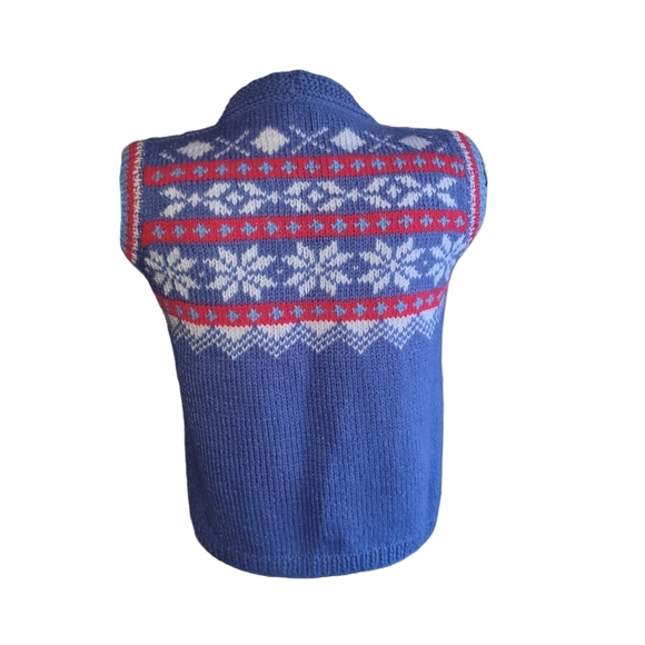 Handmade Vintage Knit Button Up Sweater Vest - Picture 6 of 6